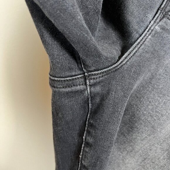 Good American Always Fits Good Legs Skinny Jeans Size 14-18 Black Distressed - Picture 5 of 10